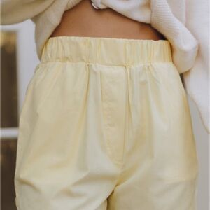 Yellow High-Waisted Pants